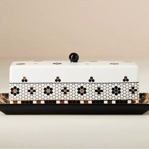 ✨Brand New With Tags✨Anthropologie Bistro Tile Collection Butter Dish
